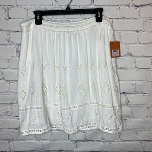 NWT Anthropologie Scotch & Soda White Eyelet Skirt Size 8
